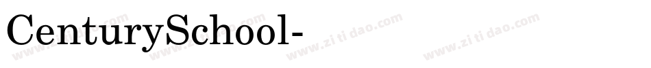 CenturySchool字体转换