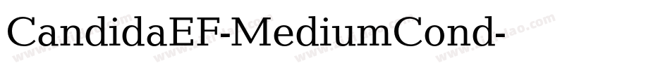 CandidaEF-MediumCond字体转换