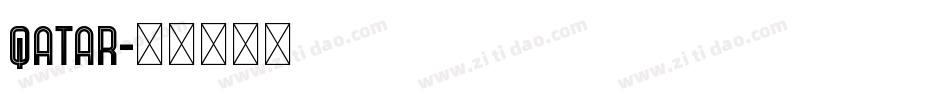 Qatar字体转换