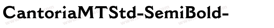 CantoriaMTStd-SemiBold字体转换