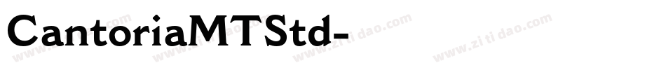 CantoriaMTStd字体转换