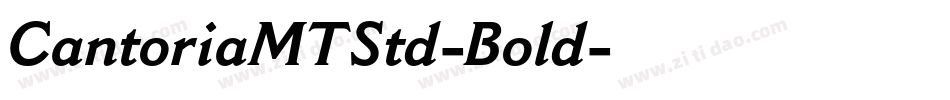 CantoriaMTStd-Bold字体转换