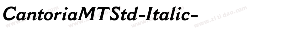 CantoriaMTStd-Italic字体转换