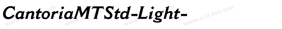 CantoriaMTStd-Light字体转换