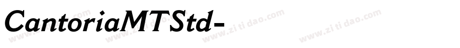 CantoriaMTStd字体转换