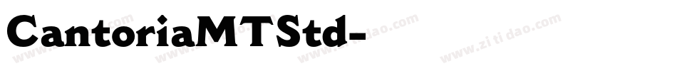 CantoriaMTStd字体转换