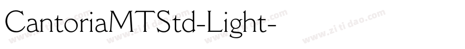 CantoriaMTStd-Light字体转换