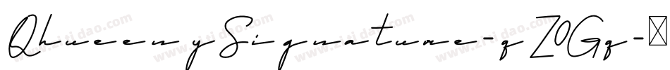 QhueenySignature-qZ0Gq字体转换