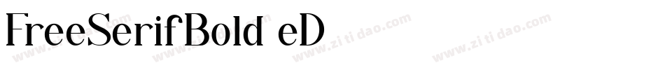 FreeSerifBold-eD53字体转换