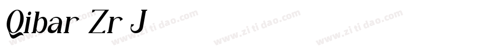 Qibar-Zr8J字体转换