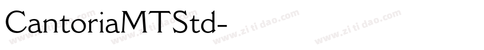 CantoriaMTStd字体转换
