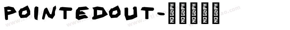 PointedOut字体转换
