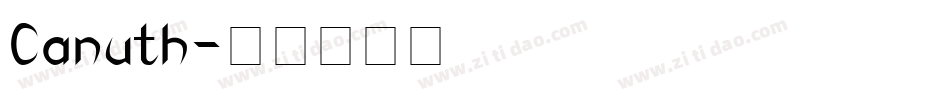Canuth字体转换