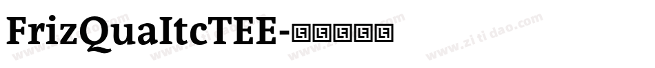 FrizQuaItcTEE字体转换