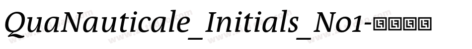 QuaNauticale_Initials_No1字体转换