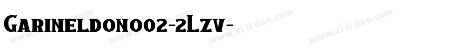 Garineldono02-2Lzv字体转换