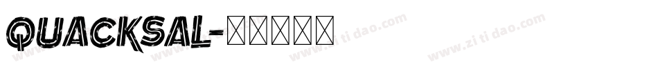 quacksal字体转换