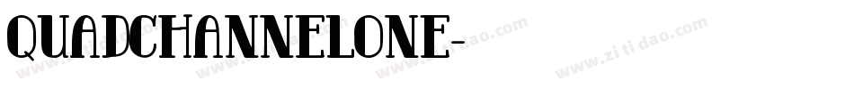 QuadChannelOne字体转换