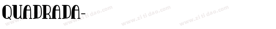 Quadrada字体转换