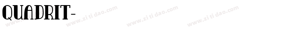 Quadrit字体转换