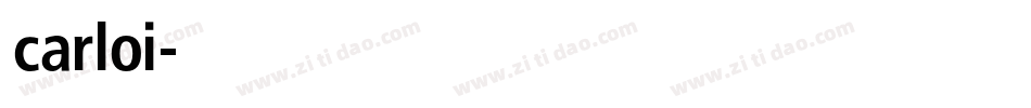 carloi字体转换