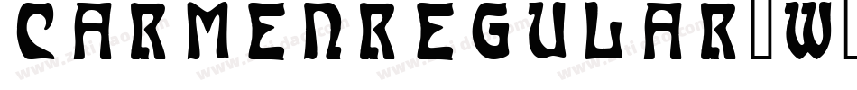 CarmenRegular-w14w字体转换
