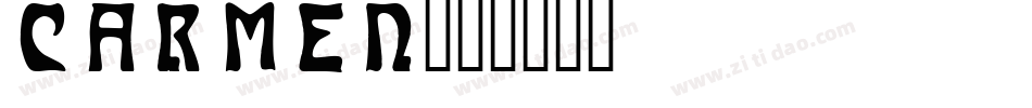 carmen字体转换