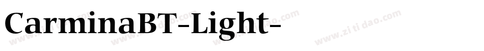 CarminaBT-Light字体转换