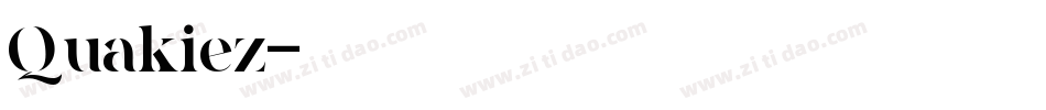 Quakiez字体转换