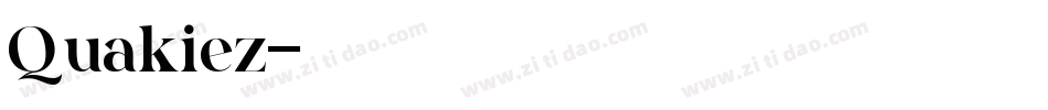 Quakiez字体转换