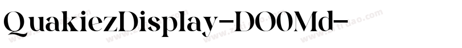 QuakiezDisplay-DO0Md字体转换