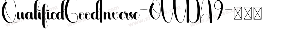 QualifiedGoodInverse-0WDA9字体转换
