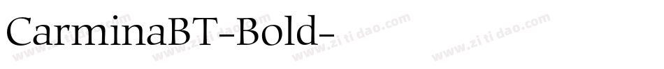 CarminaBT-Bold字体转换