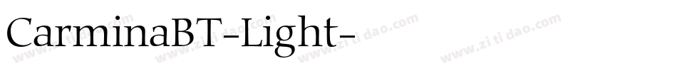 CarminaBT-Light字体转换