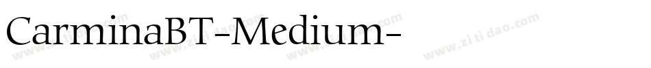 CarminaBT-Medium字体转换
