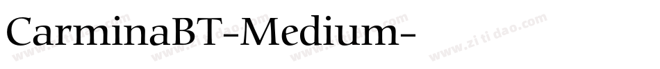 CarminaBT-Medium字体转换