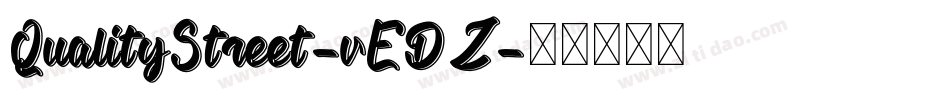 QualityStreet-vEDZ字体转换