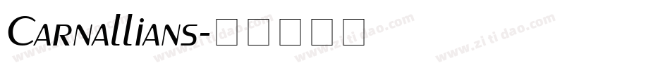 Carnallians字体转换