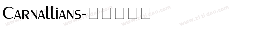 Carnallians字体转换
