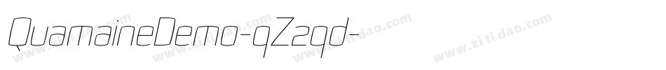 QuamaineDemo-qZ2qd字体转换