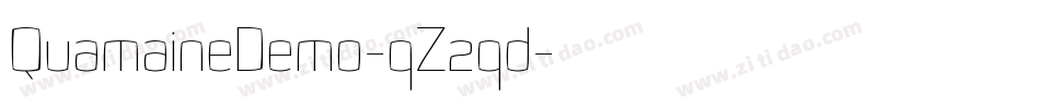 QuamaineDemo-qZ2qd字体转换