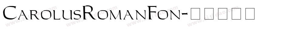 CarolusRomanFon字体转换