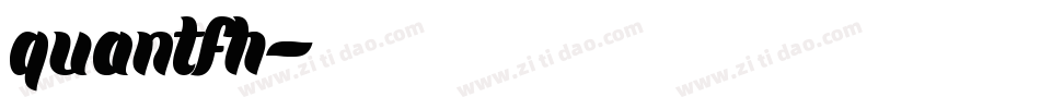 quantfh字体转换