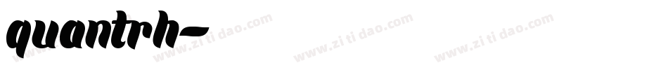 quantrh字体转换