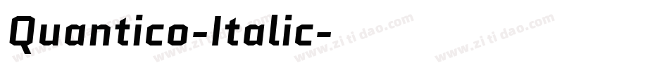 Quantico-Italic字体转换