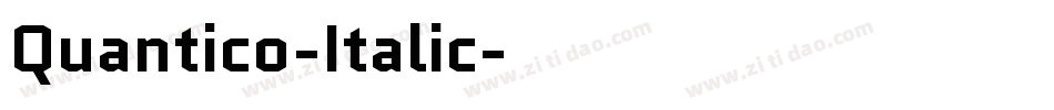Quantico-Italic字体转换