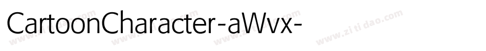 CartoonCharacter-aWvx字体转换
