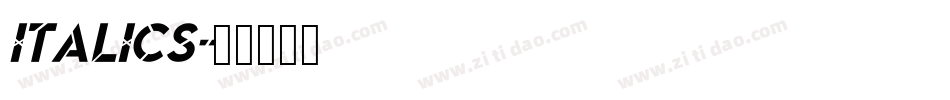 Italics字体转换