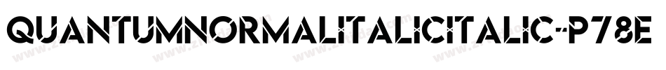 QuantumNormalItalicItalic-p78Ed字体转换