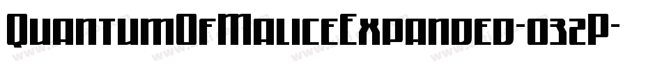 QuantumOfMaliceExpanded-032P字体转换